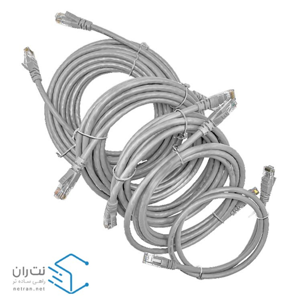 پچ کورد لگراند (کابل لن) Cat6 UTP روکش PVC طوسی 1 متری